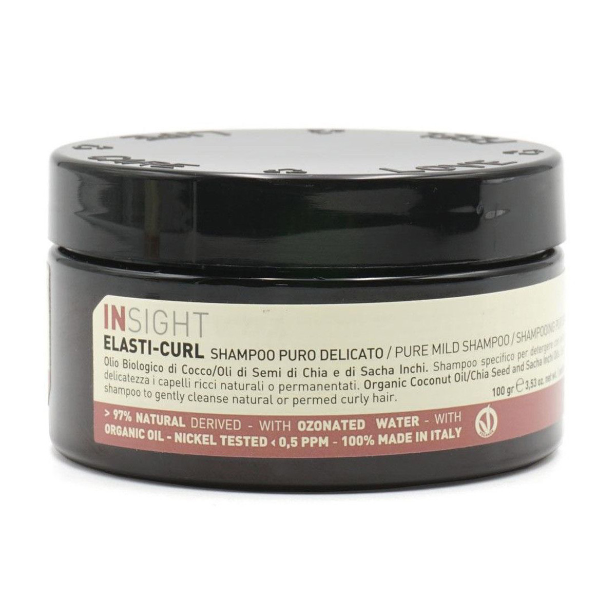 М'який шампунь Insight Elasti-Curl Pure Mild Shampoo для кучерявого волосся, 100 г
